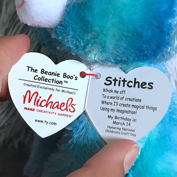 TY Beanie Boos RARE 6" Unicorn: Stitches - Picture 4 of 4